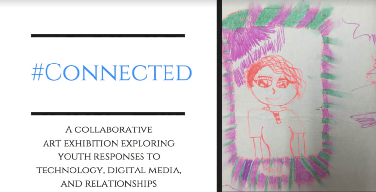 #Connected exhibition poster snippet.