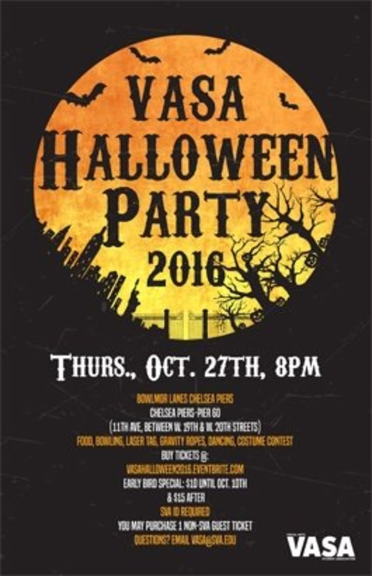Flyer for Halloween party.