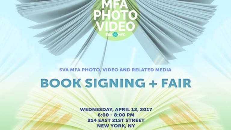 This is a flyer for a book signing and fair. It gives the date, time and location for it.