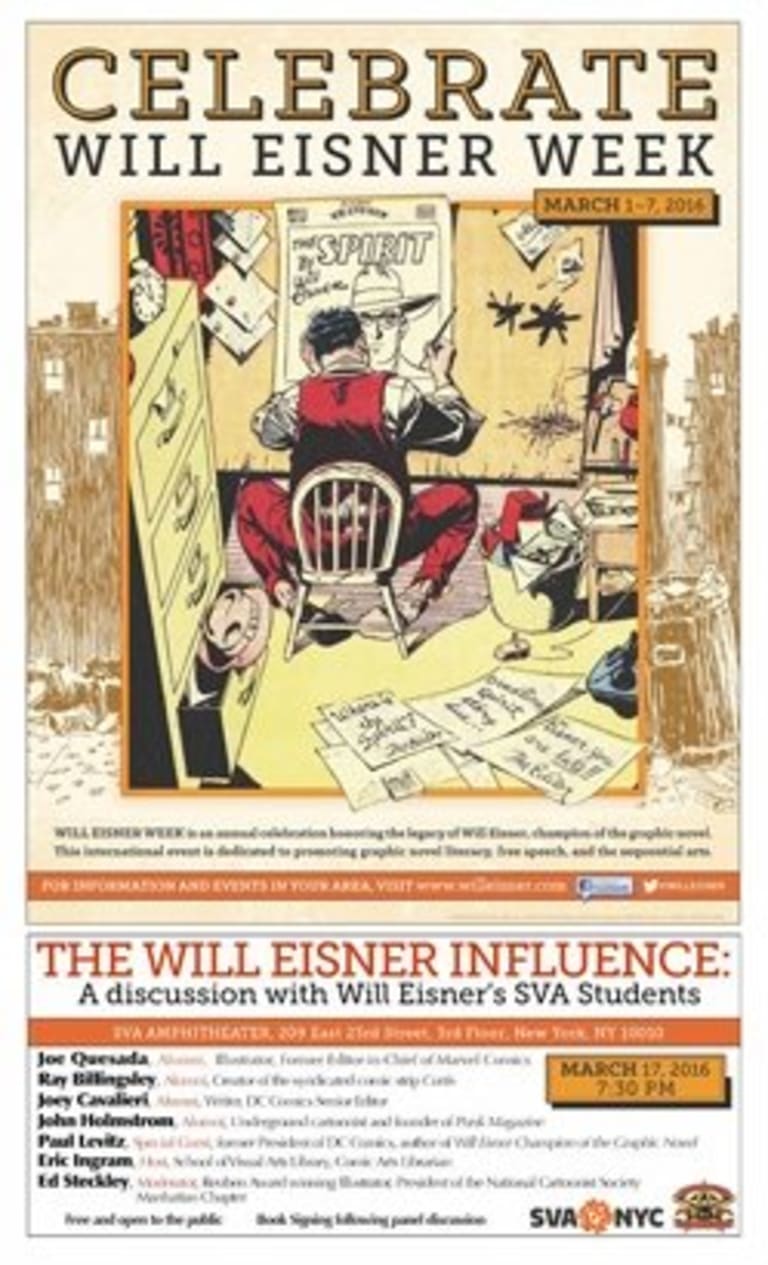 A flyer advertising Will Eisner Week.