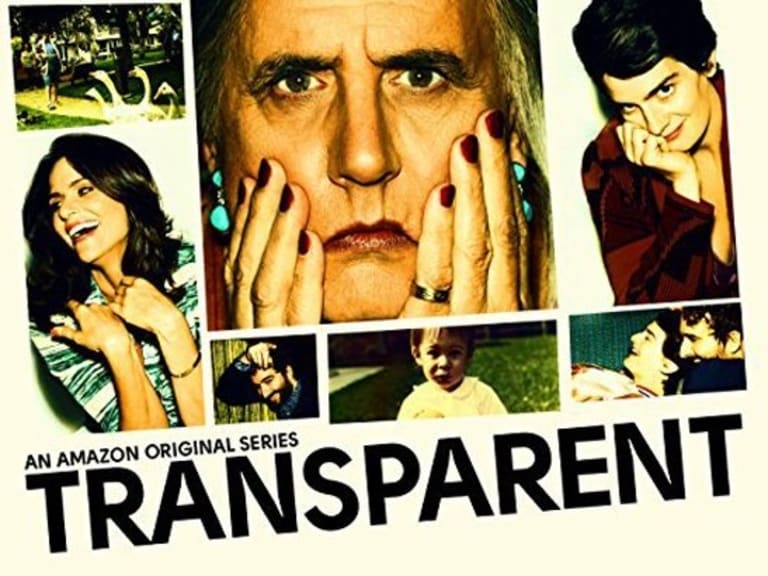 Images of people above the words "An Amazon Original Series Transparent".