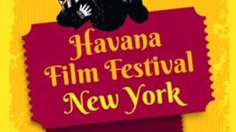 A bright yelloe flyer for the havanna film festival