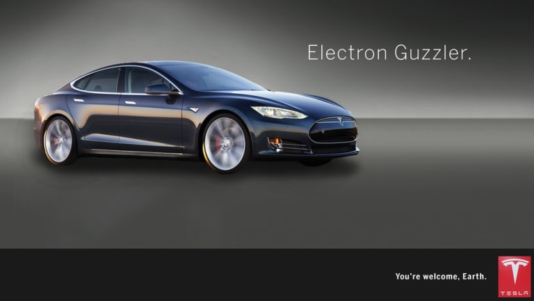electric car ad