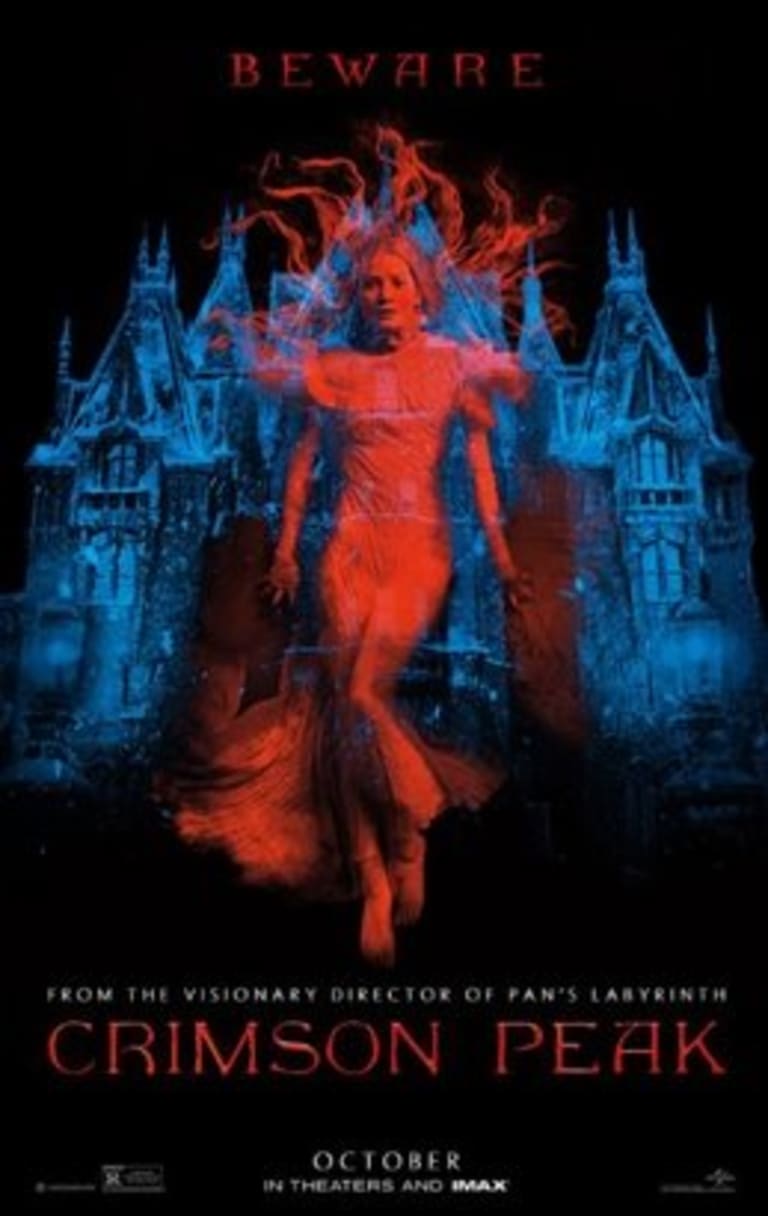 This is a movie poster for the film Crimson Peak.