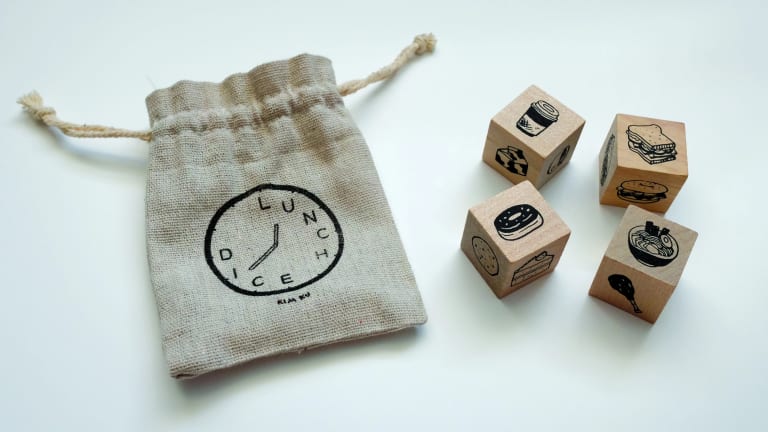 dice and a bag