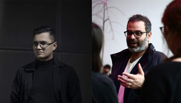 Portrait images from left to right of José Esparza Chong Cuy  and Asad Raza