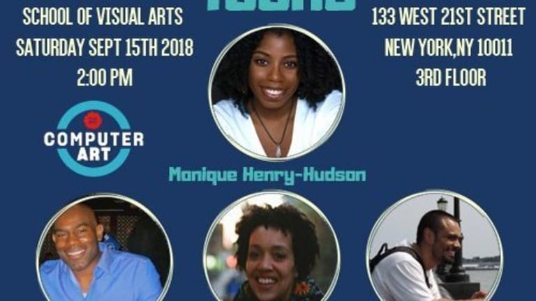Diverse Toons poster featuring event details and photos of the panelists.