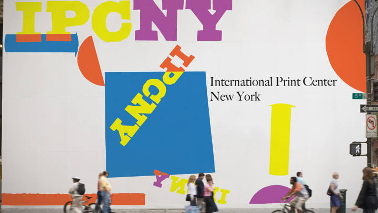 Typography poster for International Print Center