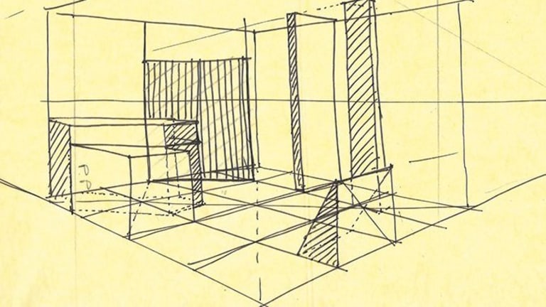 sketch of interior design plans