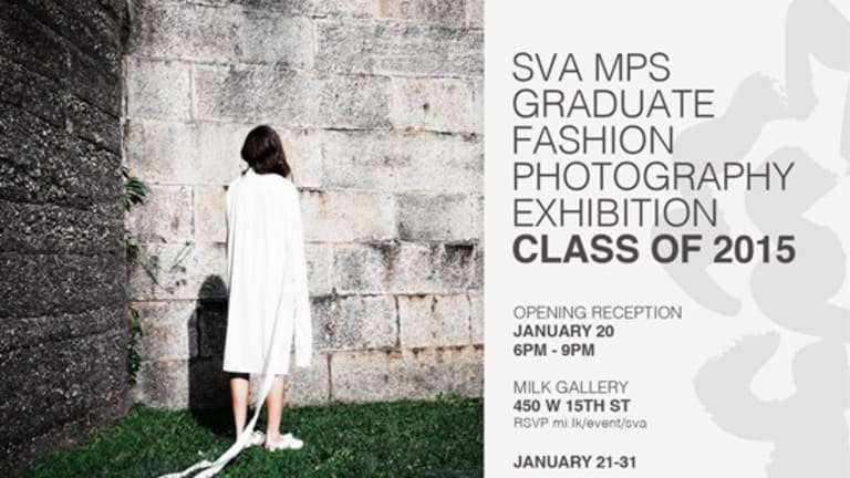 poster showcashing SVA MPS graduate fashion photography exbibition for class of 2015