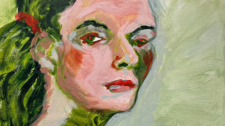 portrait, oil on canvas 
