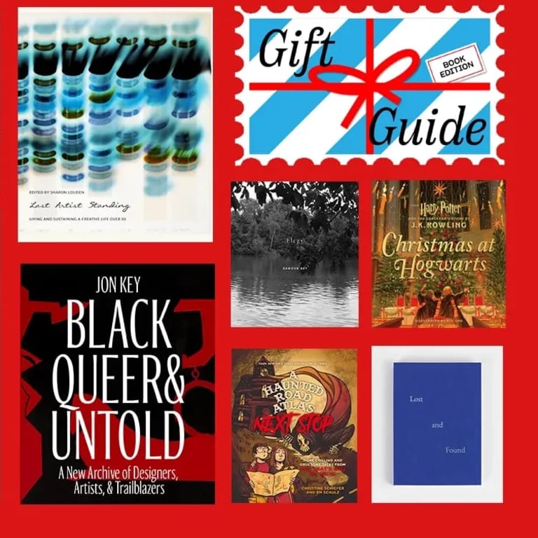 Collage of book covers and the words "Gift Guide Book Edition"