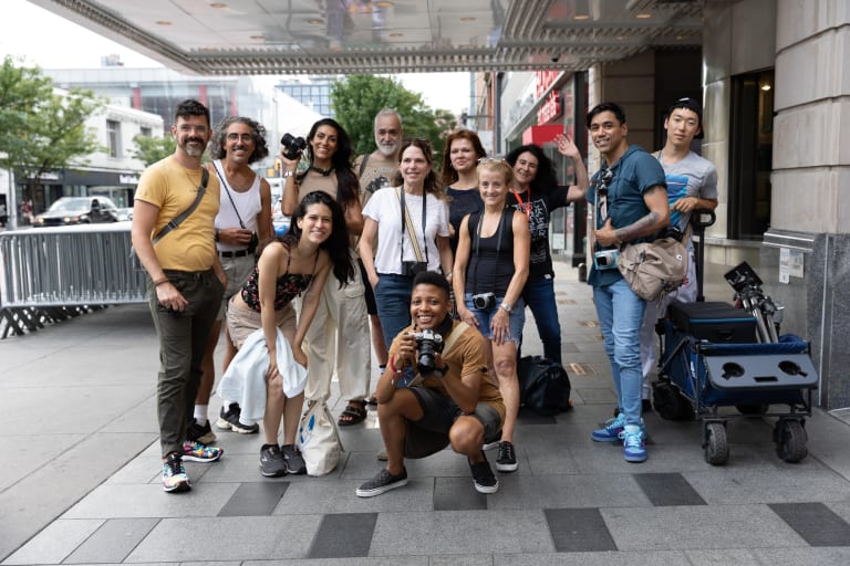 Group photo of photography students