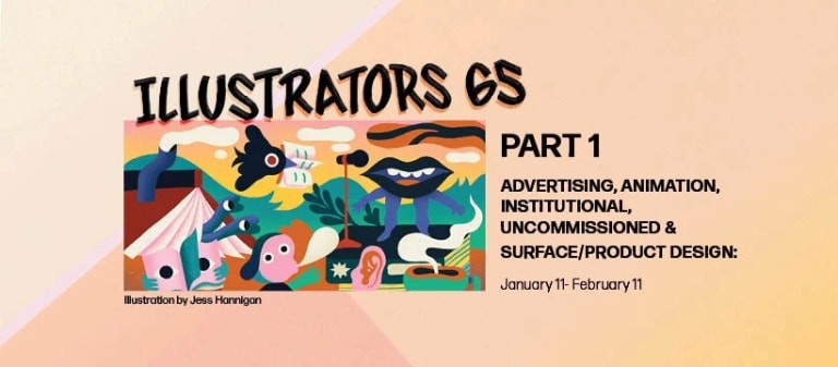 a promotional image of The Society of Illustrators nnual, “Illustrators 65,” exhibition.