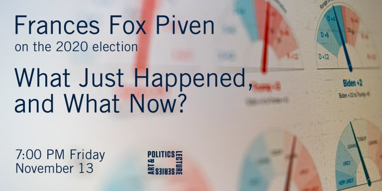 Frances Fox Piven on the 2020 election. 