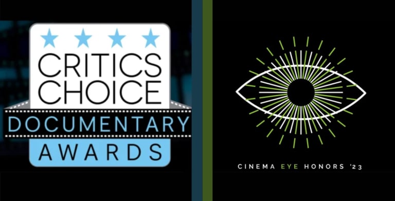 Critics Choice Awards and Cinema Eye Honors logos