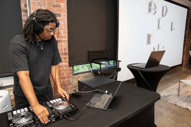 Image of Michael Barclay III DJing 