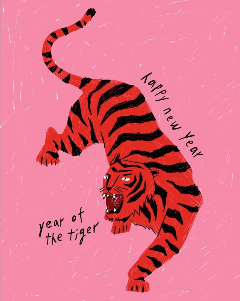 Illustration of tiger.