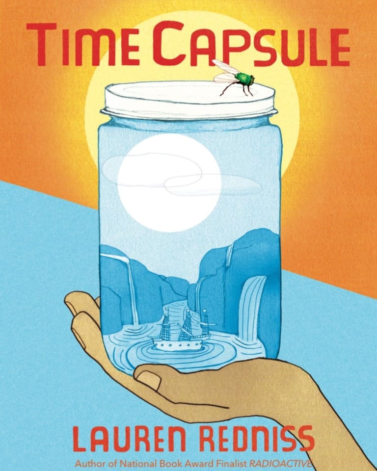 Illustration of hand holding a jar.