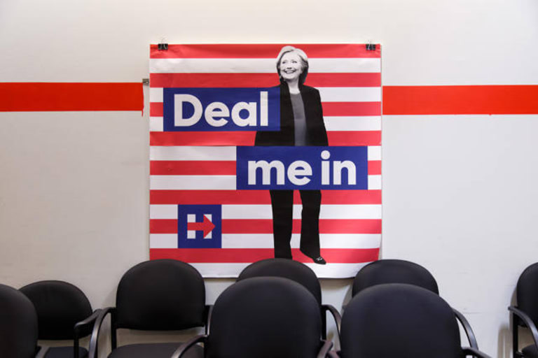 Hilary Clinton poster.