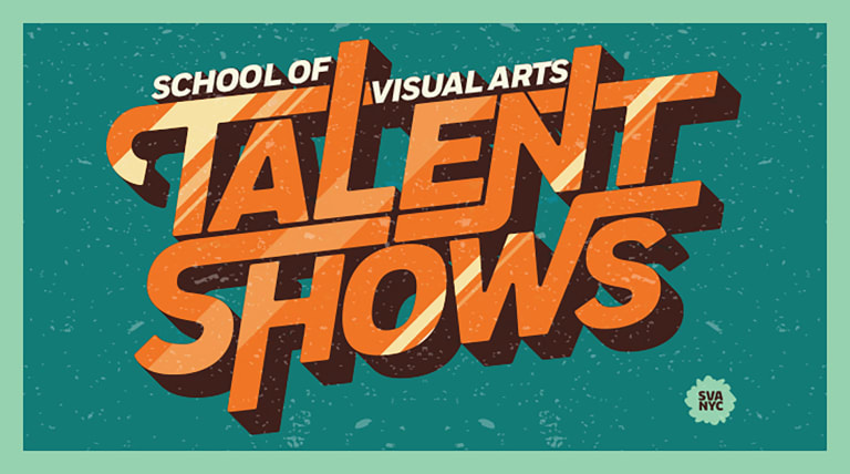 The text-based logo for SVA Talent Shows.
