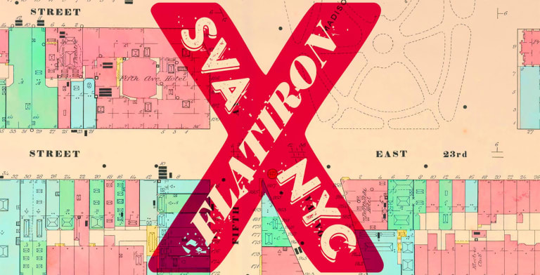 SVA NYC FLATIRON map logo