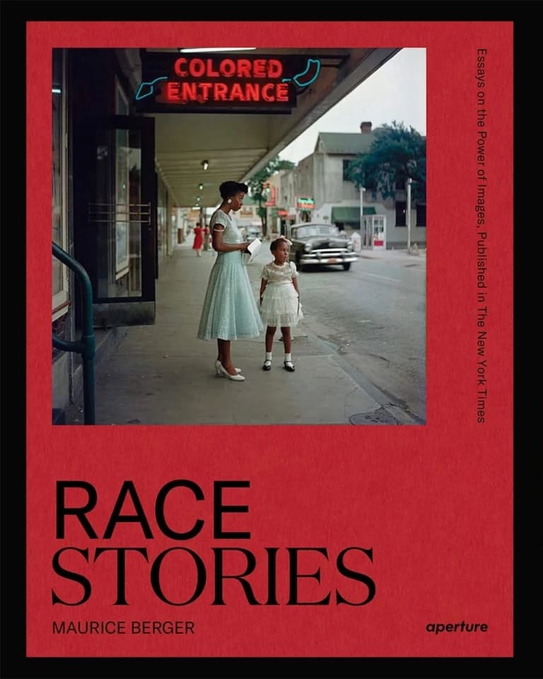 Top Left Image: Portrait of Marvin Heiferman, copyright Sara Macel. Bottom Left Image: Portrait of Noelle Flores Théard, copyright Alyssa Panganiban. Middle Image: Book Cover of Race Stories: Essays on the Power of the Image by Maurice Berger, published by Aperture Right Image: Portrait of Zun Lee, copyright Shawn Roller.