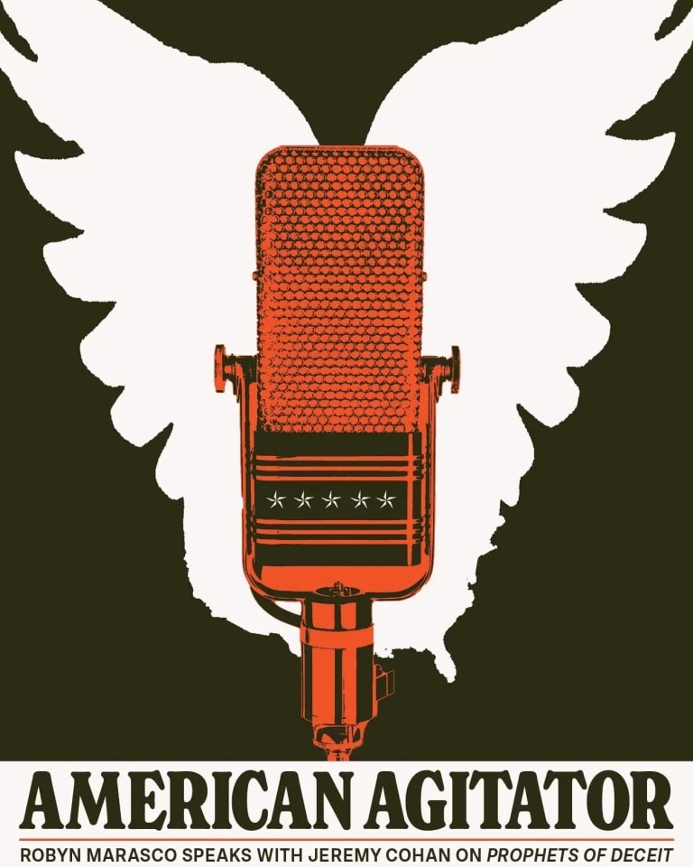 Poster image of angel wings and microphone