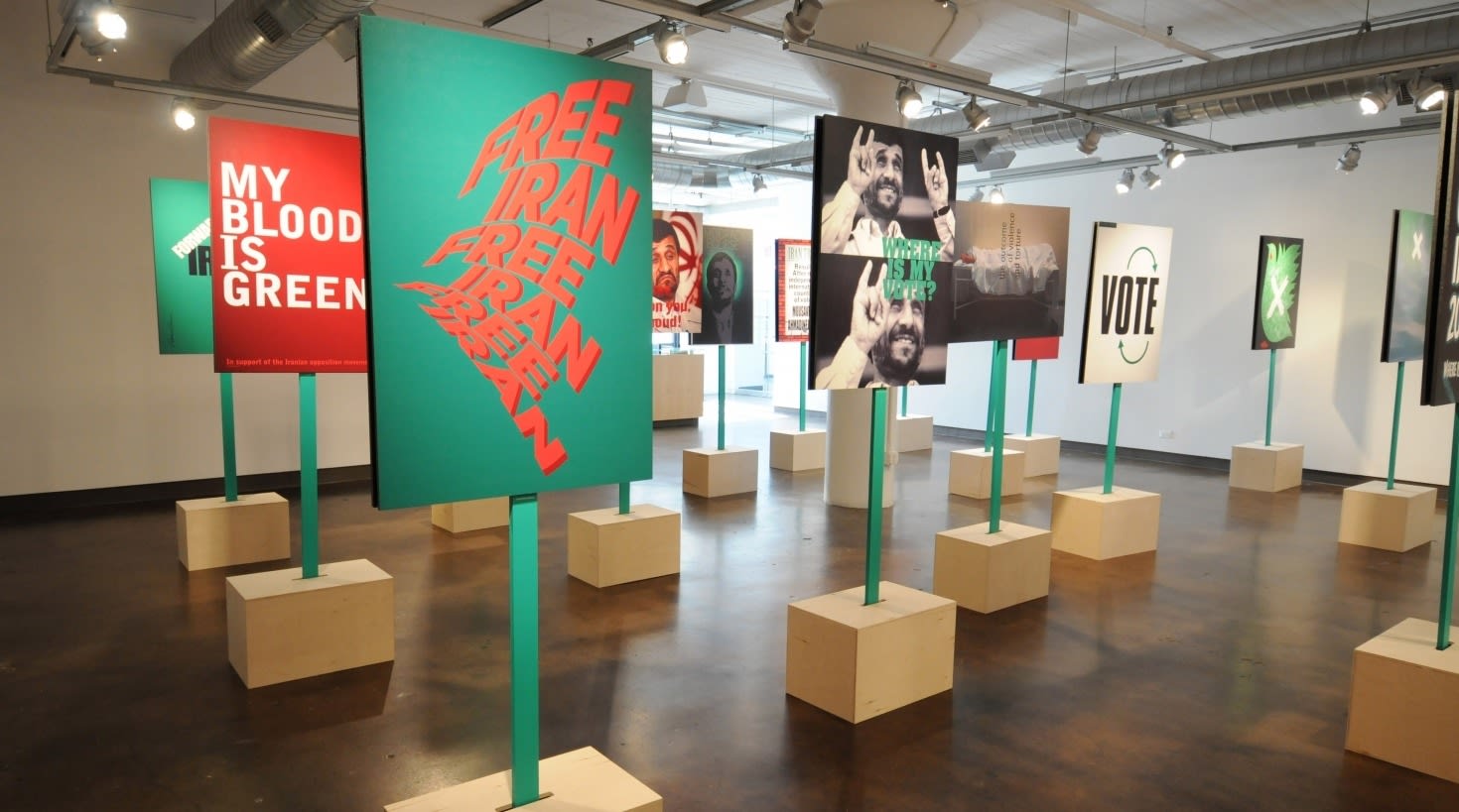 Installation view of the Where Is My Vote exhibition