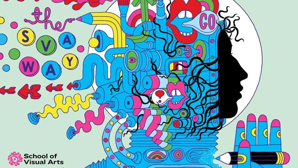 SVA Subway poster illustrated by Melinda Beck