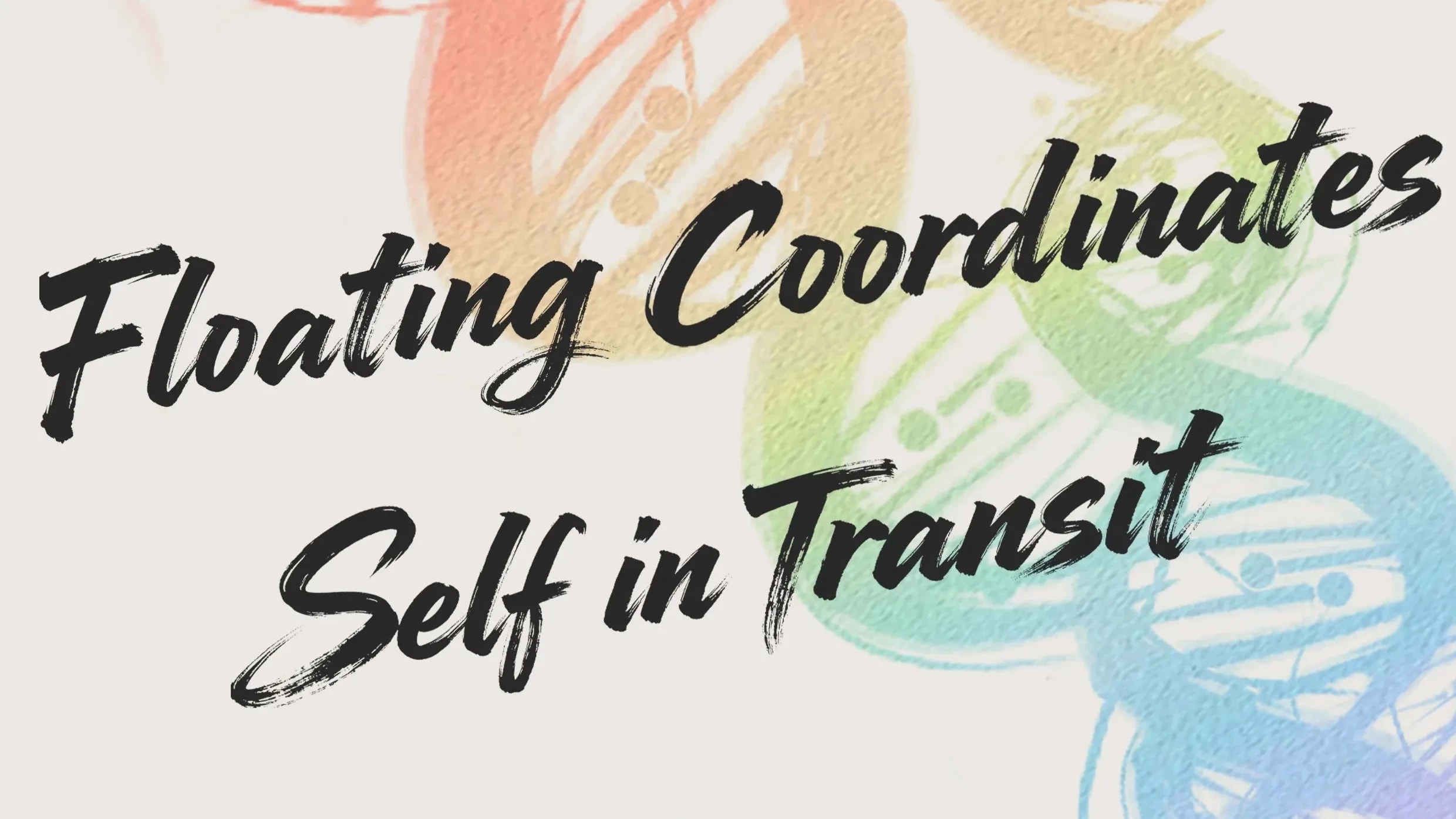 an illustration of a feminine figure with a rainbow helix behind it 