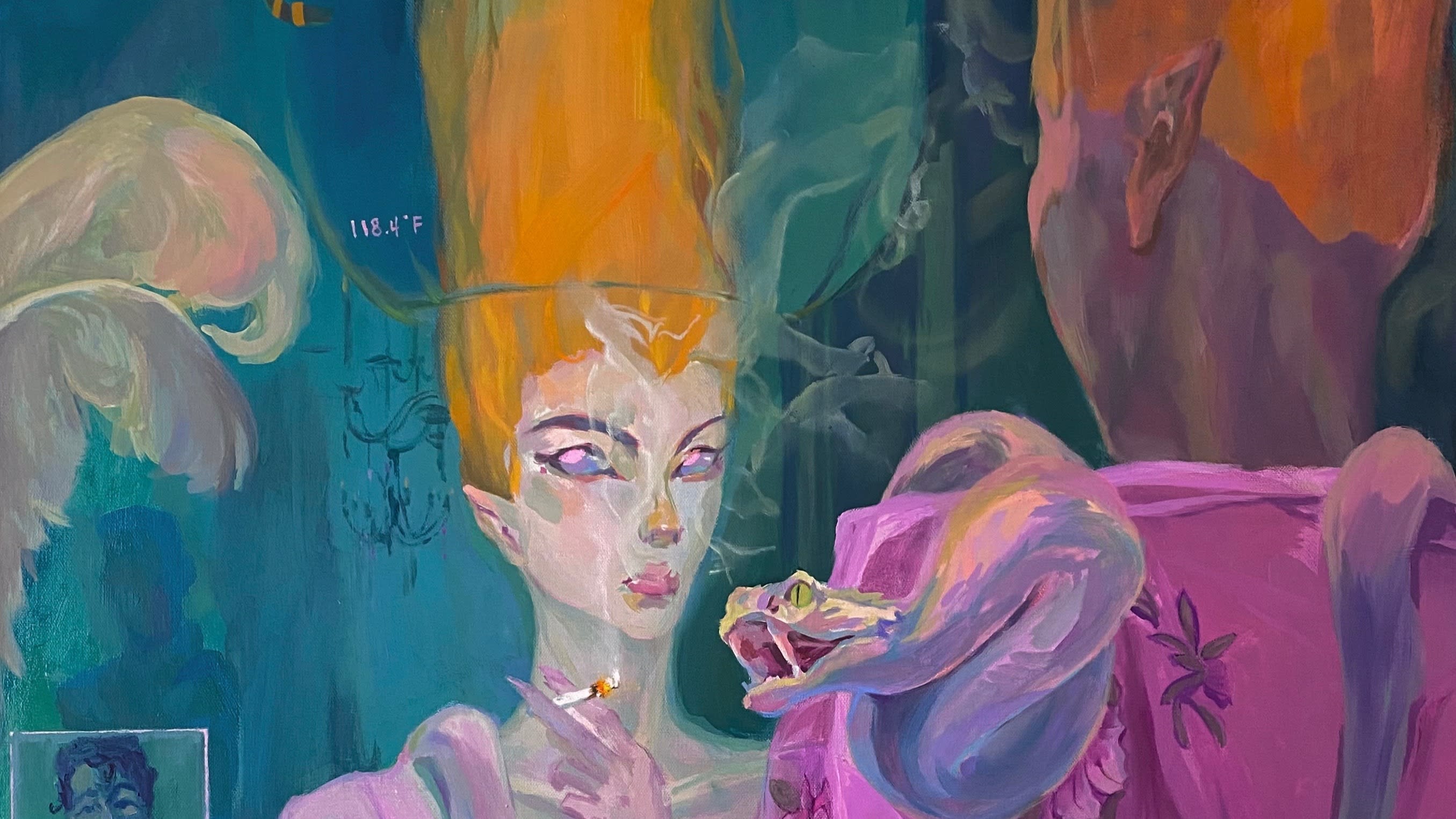  Dai Kong, Blade Runner, 2020, oil on canvas, 40 x 30 inches 
