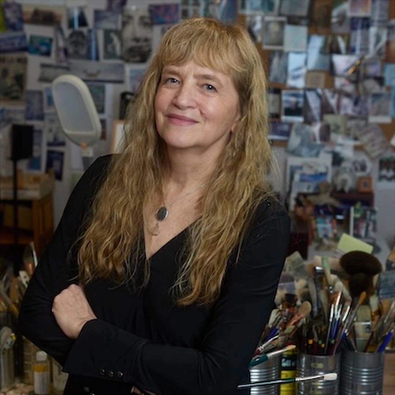 Photo portrait of Kelynn Alder in her studio