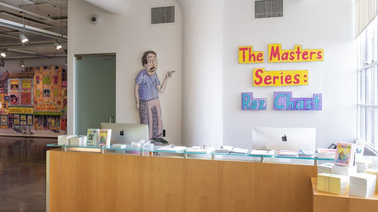 Installation shot from The Masters Series: Roz Chast