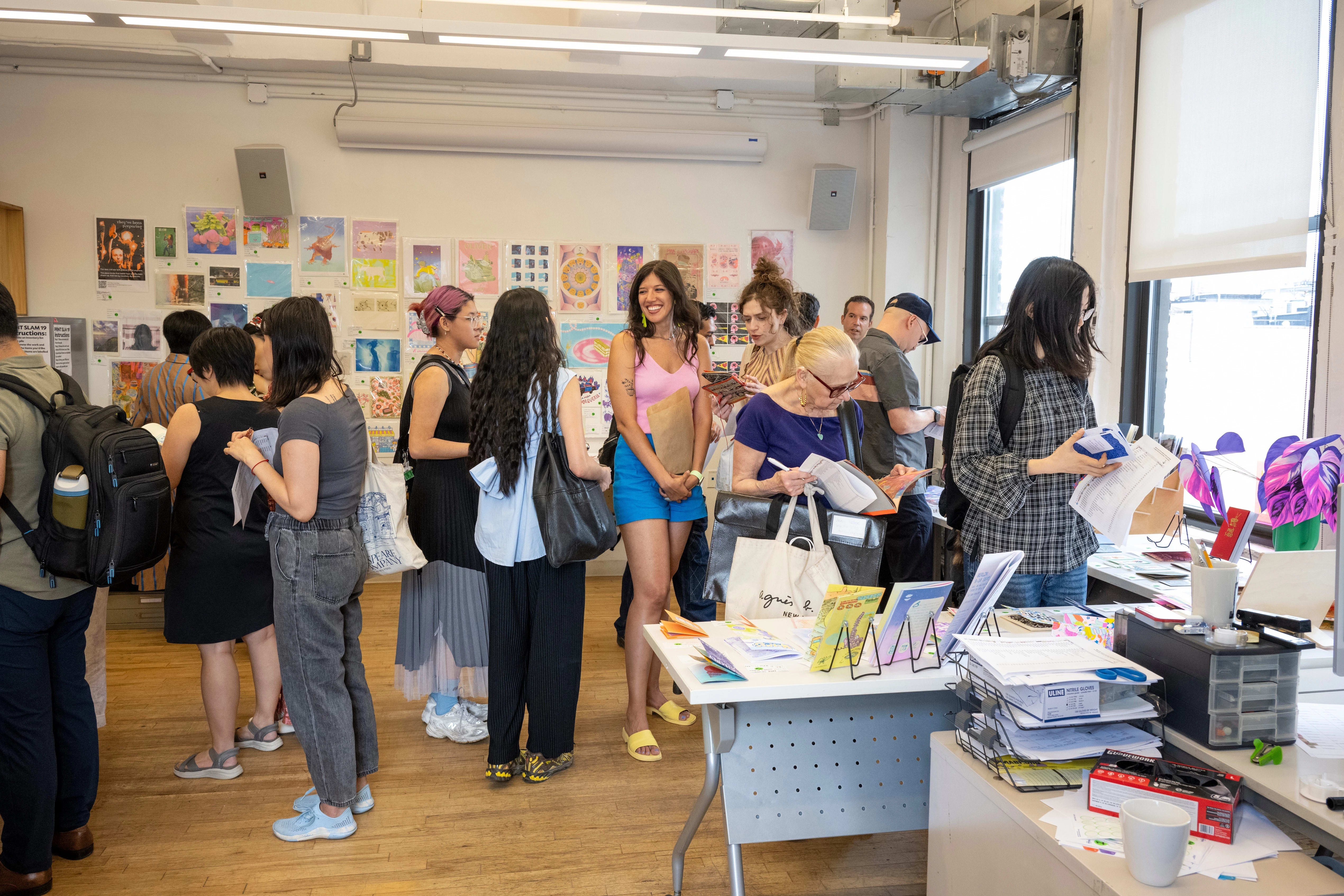 Students in school lab
