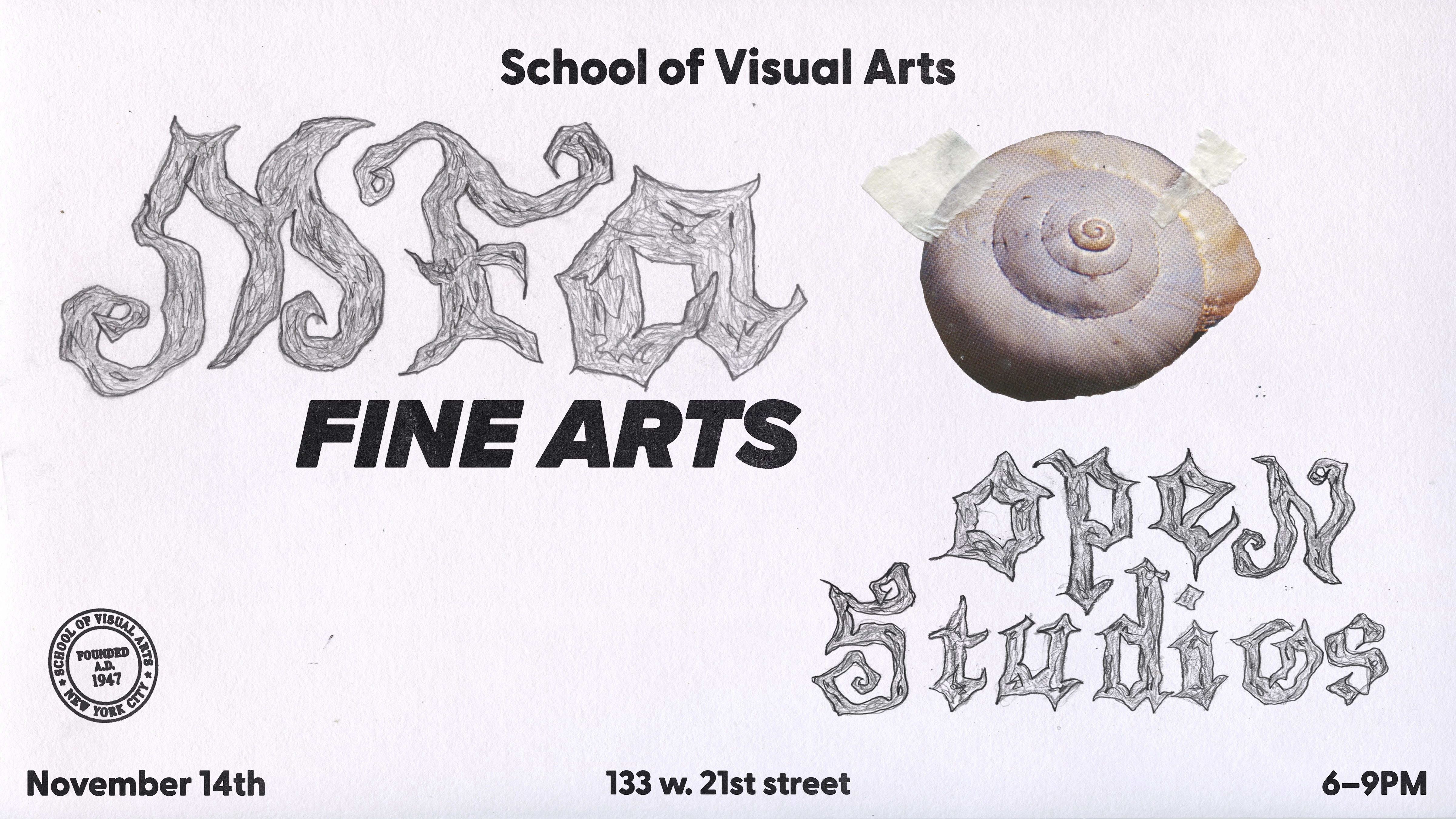 MFA Fine Arts Fall 2024 Open Studios Nov 14, 2024; 600 900pm