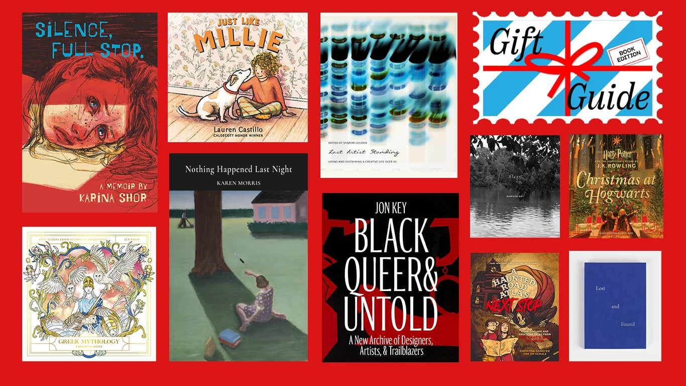 Collage of book covers and the words "Gift Guide Book Edition"