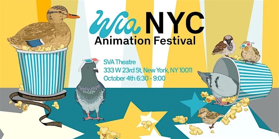 Assorted birds sitting on and around popcorn buckets