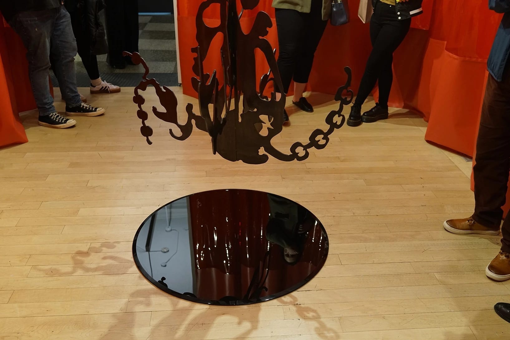 shot of the bottom half of the installation