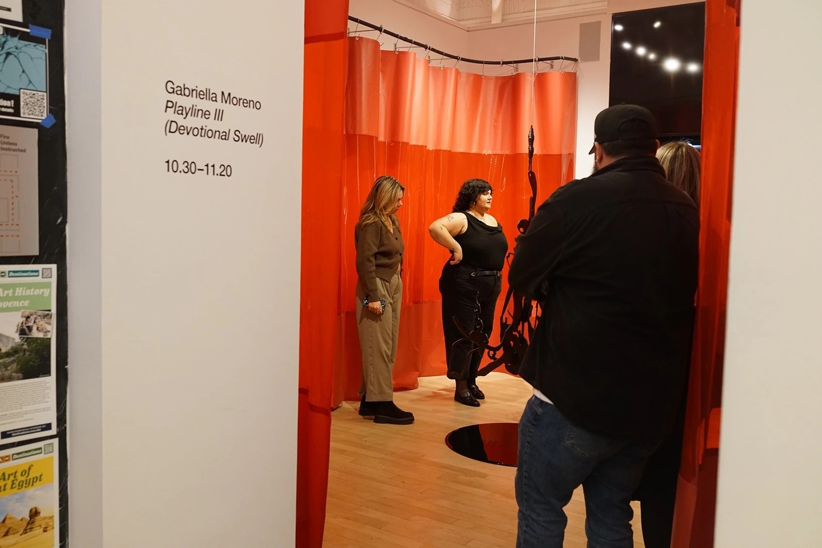 Shot of the installation during the opening reception