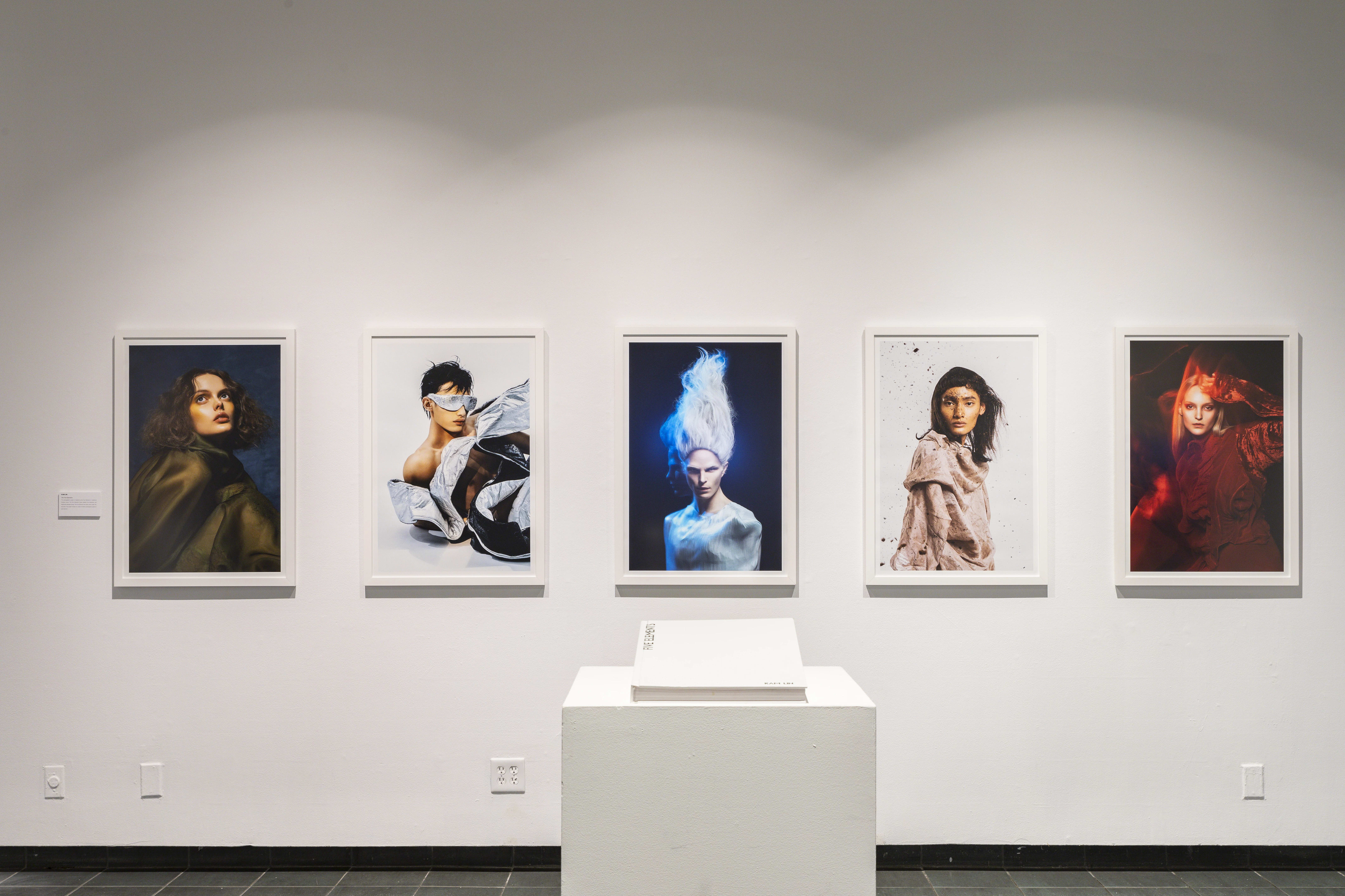 A photograph of the interior gallery for the Mesmeric Exhibition
