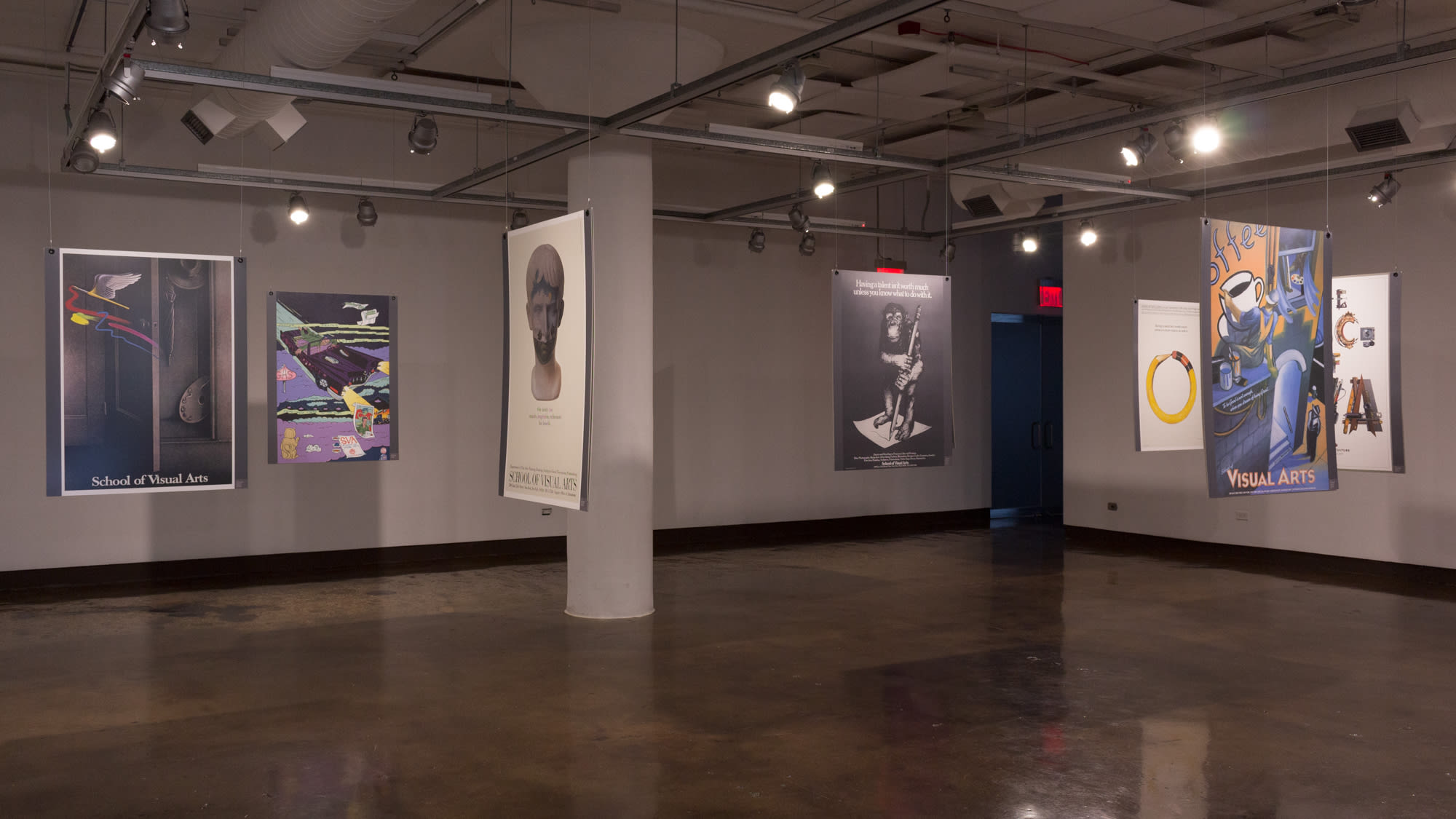 Installation view of "SVA: Making Art More Than Ever" at SVA Chelsea Gallery