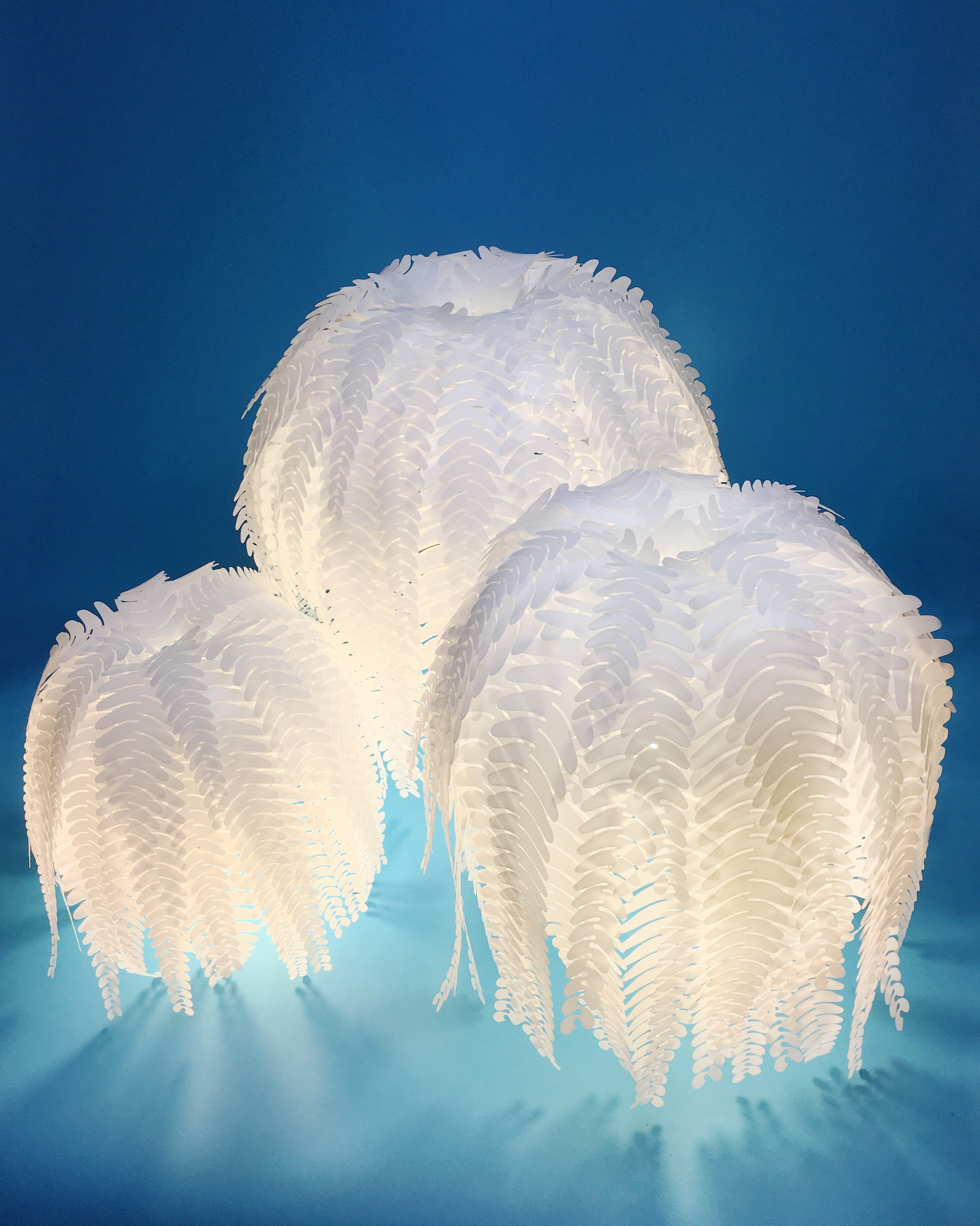 An image of a fern lamp made by Astrid Valigorsky
