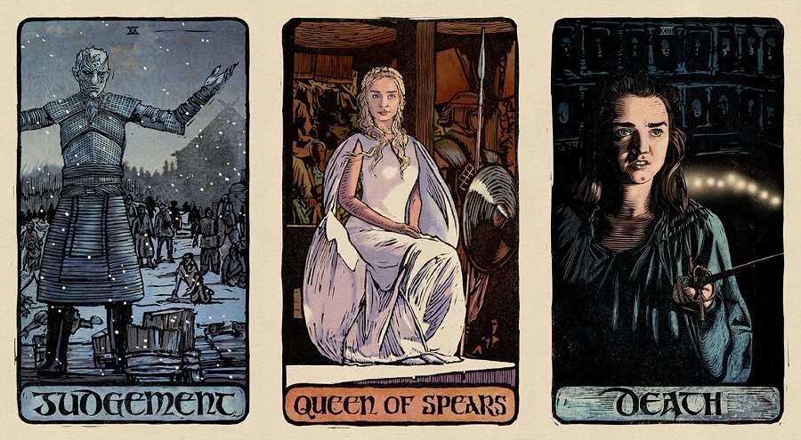 Three paintings are there