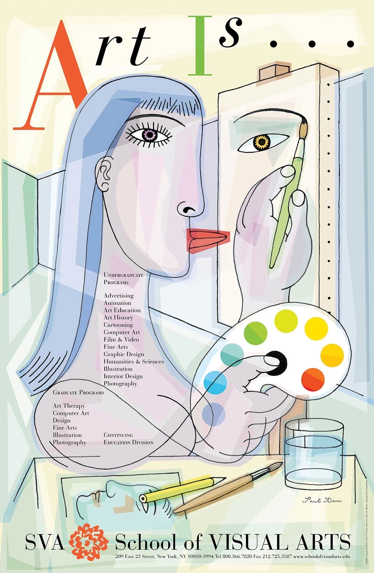 SVA subway poster by Paul Davis, 2000.