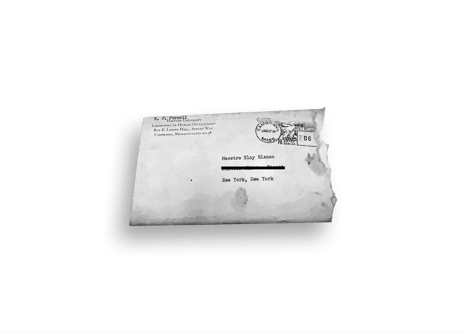 A weathered envelope