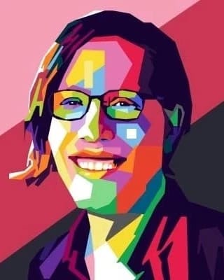 Colorful portrait of M. E. O'Brien