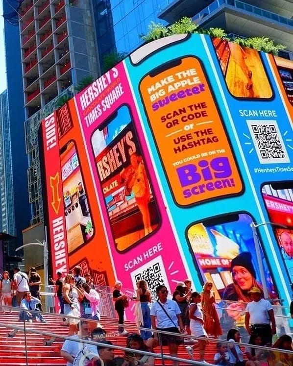 Digital billboards in Times Square, NYC