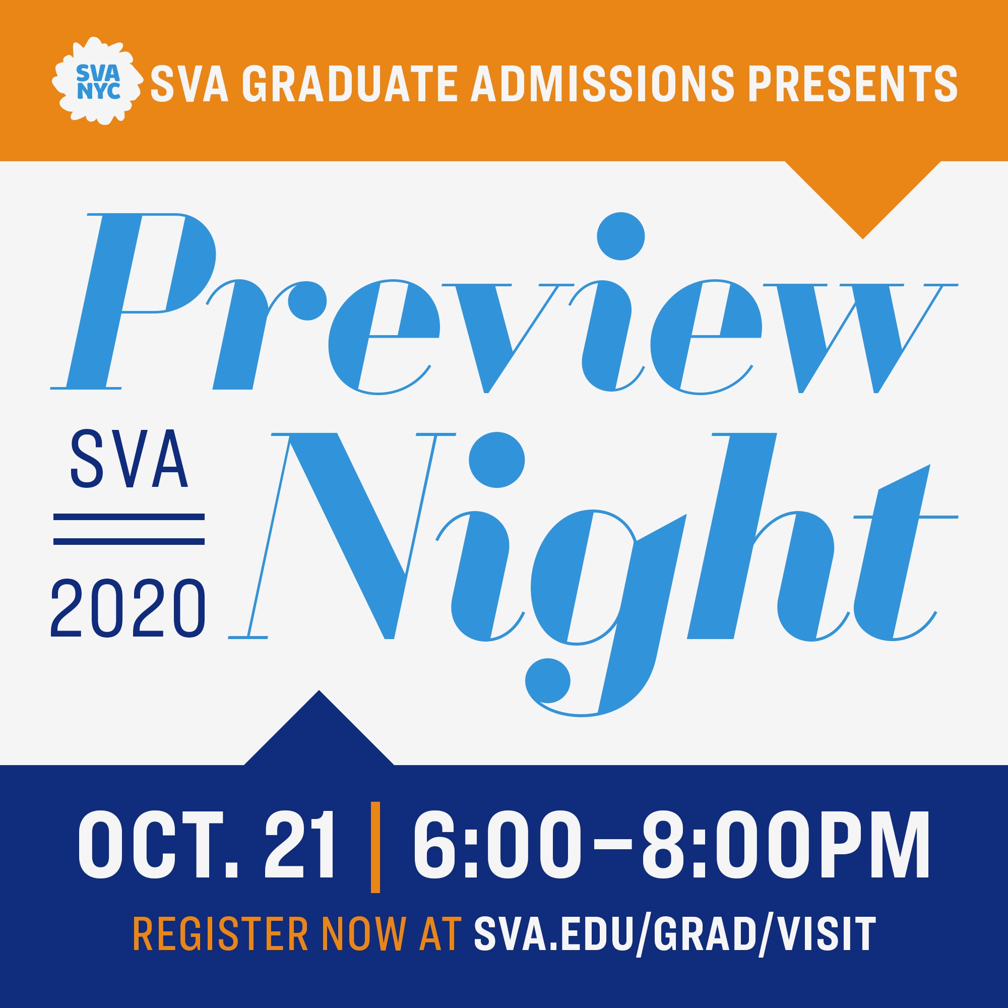 Graduate Admissions Preview Night Oct 21, 2020; 600 800pm